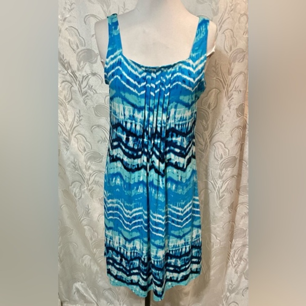 Glamour Blue Turquoise Sleeveless Mini Dress